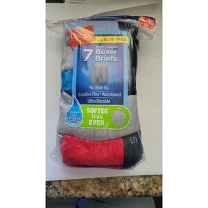 Hanes Boys Boxer Briefs 18-20 tagless Cool Comfort No Ride Up pkg of 7 NIP NEW